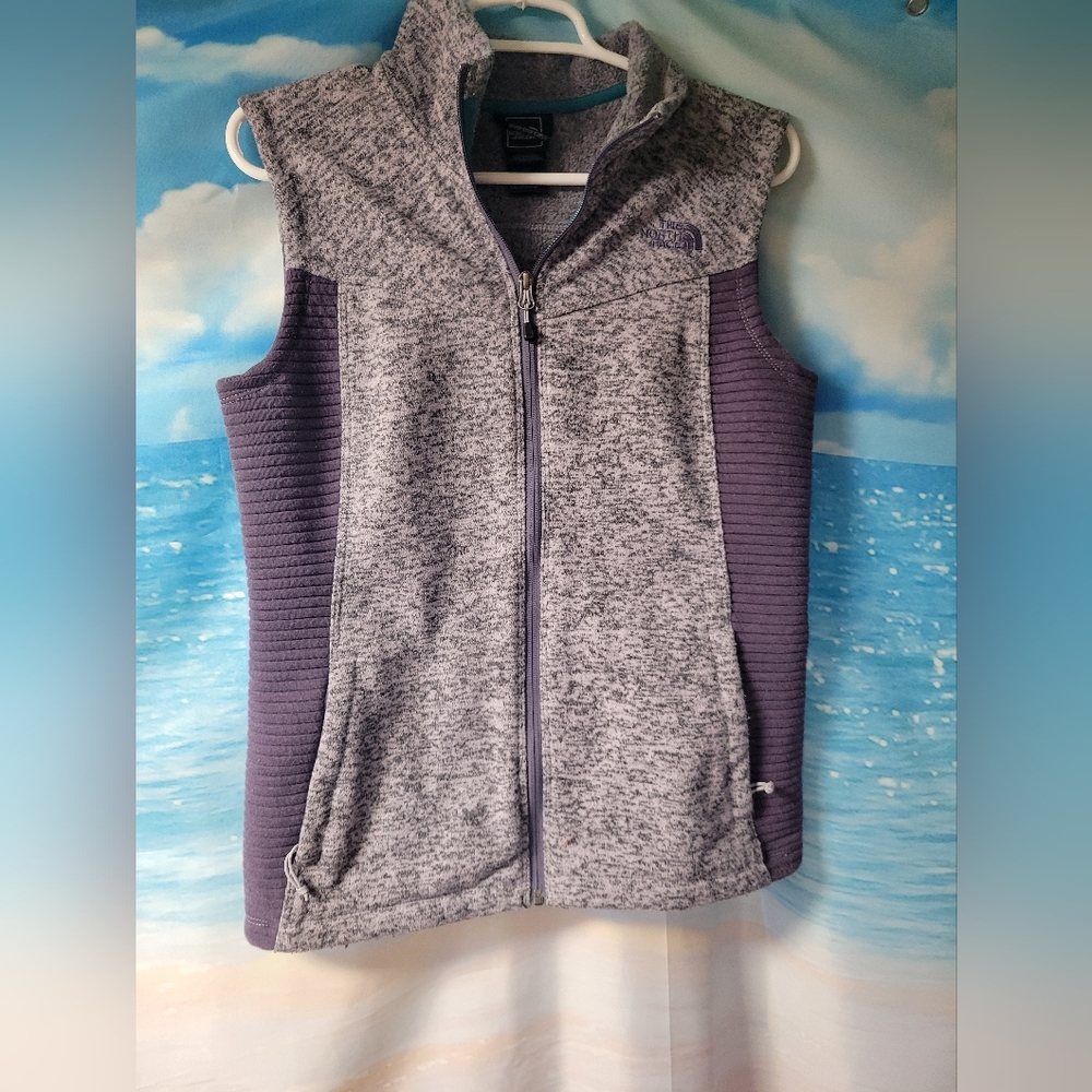 The North Face Women's Gray Purple Vest Size Medium